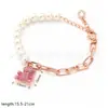 [nuevo] pulsera de zafiro estilo palacio barroco retro pulsera de perlas y gemas temperamento personalidad