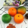 Adornos de fruta falsa de plástico naranja de alta simulación, modelo de gabinete de naranja falsa, decoración de exhibición del hogar, accesorios de fotografía