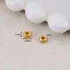 Cuentas Antiguas de Calabaza Chapadas en Oro, Cuentas de Platillo Volador, Cuentas Separadoras, Accesorios para Joyería DIY, Cuentas para Pulseras y Collares, Almohadillas Separadoras