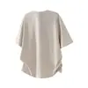 Yidao Vintage 2026 Verão Nova Camiseta Masculina Estilo Americano Falsa Duas Peças Gola Henley Design Desconstruído Modelagem Solta Versátil Manga Curta