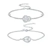 Pulsera de estilo coreano bestseller transfronteriza para mujer, plata S925 incrustada con moissanita completa, perfecta para el Día de San Valentín o como regalo para tu novia