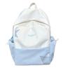 Mochila para Mujer, Estilo Japonés Casual, Gran Capacidad, Mochila de Viaje Retro, Estilo Campus Versátil, Estilo Fresco y Bosque, Mochila Escolar con Bloque de Color