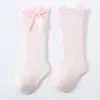 Calcetines para Bebé Calcetas Altas para Bebé Lazo Grande Vestido Niña Estudiante Princesa Calcetines Rosas Boca Ancha Fabricante