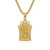 Colar Vintage Retrato de Aço Inoxidável com Banho de Ouro 18K, Venda Quente Europeia e Americana Transfronteiriça, Joia Personalizada de Fabricante de Dongguan