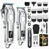 Set de Cortapelos Eléctrico Transfronterizo con Recortadora de Cabello Recargable y Máquina Cortapelos Combo