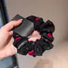 Goma para el pelo de Scrunchie con Forma de Corazón Estilo Coreano para Mujer, Goma para el Pelo de Alta Gama, Accesorio para el Cabello Versátil Elegante de Gran Tamaño, Cuerda para el Cabello para Otoño e Invierno