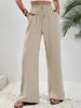 Ropa de Mujer Transfronteriza 2025 Amazon Nuevo Pantalones Casuales Sueltos de Pierna Ancha de Cintura Alta Pantalones Largos Shopee Comercio Exterior Estampado Digital