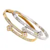 Pulsera de acero de titanio, no se decolora, doble trébol de cuatro hojas, 18k, redonda estrellada, totalmente de diamantes, versátil, de alta gama, elegante y simple