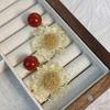 Aretes franceses delicados retro de cristal rosa con forma de flor para mujer aguja de plata s925 diseño de nicho aretes elegantes de alta gama