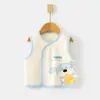 Colete de Bebê, Colete de Proteção da Barriga, Colete Infantil de Camada Dupla para Outono e Inverno, Colete, Blusa Térmica de Algodão Puro para Recém-Nascido