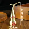 Ornamento de Mesa de Cabaça de Cobre Exquisitamente Esculpido Tamanho Médio para Estudo em Casa Sala de Estar com Símbolo de Sorte Cabaça Atacado