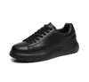 Zapatillas de Piel de Vacuno de Primera Capa para Hombre 2025 Otoño Nuevas Europeas y Americanas de Caña Baja Versátiles de Moda Transpirables Zapatos Casuales Zapatos Blancos