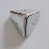 [Producción y Marketing de Fábrica] Accesorios de Equipaje de Cuero Esquina Protectora de Metal con Esquina Redondeada Forma de Abanico 39mm Esquina Engrosada Superficie Galvanizada Lisa