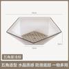 Plato de frutas de lujo, moderno y ligero para sala de estar, mesa de centro para el hogar, plato de frutas secas de grado alimenticio, cesta de frutas transparente, galleta azul