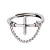 Anillo de Plata Tailandesa con Cadena y Cruz Estilo Retro Gato Antiguo Ning Personality Dongdaemun Corea del Sur Mismo Estilo Anillo Suelto