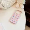 Soporte magnético de estrella de lunares color caramelo adecuado para funda de teléfono Apple 17pm, iPhone 18 estilo coreano 15 funda suave 16