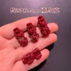 Arena púrpura y dorada de alto contenido natural pez dorado bebé pequeño valiente en la piel del tesoro descanso DIY pulsera accesorios cinabrio rojo mayoreo