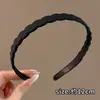 Diadema Deportiva Negra Ondulada para Hombres, Especial para Lavado de Cara y Aplicación de Mascarilla, Diadema Antideslizante para Sujetar el Cabello, Invisible, No Pellizca el Clip del Cabello