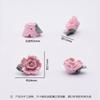 Artesanato em Cerâmica Acessórios de Flor Decorativa Flor de Hibisco Criativa DIY Três Folhas Enfeites Atacado Joias Feitas à Mão