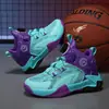 Zapatos de Baloncesto para Niños, Zapatos para Niños, Nuevos Modelos Primavera y Otoño, Tenis Transpirables de Malla para Correr para Niños con Botón Giratorio