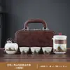 Set Navideño Personalizado, Juego de Té Tetera Retro Rima Antigua Qingshan, Juego de Preparación de Té de Lujo Ligero con Bandeja de Té, Regalo para Empresas al por Mayor