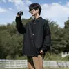 Camisa verde menta de manga larga para hombre, corte limpio, estilo chico soleado, camisa, vacaciones de verano, viaje, chaqueta protectora solar