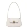 Bolso de Hombro de Moda con Forma de Corazón Tendencia Estilo Francés 2025 Nuevo Elegante Simple Texturizado en Forma de Corazón Bolso Pequeño Cuadrado de un Solo Hombro