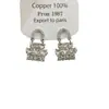 Aretes de Bolso Coreanos Azul Fresco con Diamantes Brillantes, Pequeño Aroma, Lujo Exquisito Accesible Elegante, Aretes de Alta Gama Elegantes y Dulces