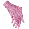 Fiesta Disco de los 70 Sombrero de Lentejuelas Guantes Pajarita Tirantes para Hombros Ropa de Baile Transfronteriza Europea y Americana Listo para Enviar