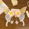 Gran Mariposa Antifaz Flor Seda Flor Pinza de Pelo Accesorios para el Cabello Estilo Nacional Borla Estilo Hada Estilo Antiguo Nuevo Hanfu Lolita Adorno para la Cabeza