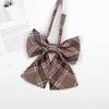 Jk Corbata Retro Marrón Estudiante Corbata Oscura Corbata a Cuadros Accesorios Corbata Rosa para Mujer Falda a Cuadros Jk Corbata Pequeña Caqui