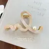 Pinza para el pelo de garra de metal de acetato Wave Moda Elegante Flor Parte trasera de la cabeza Moño Pinza Tiburón Accesorio para el cabello Venta al por mayor