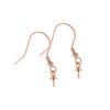 Bandeja de cuentas de plata esterlina S925 con gancho para la oreja, accesorios para aretes hechos a mano, chapados en oro K.