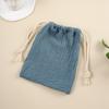 Bolsa de Almacenamiento con Cordón de Cuerda de Doble Capa INS Tela de Crepé de Algodón Puro Estampada Muselina Bebé Amnistía Toalla Bolsa de Almacenamiento Bolsa Colgante