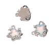 Colgante de aleación de cristal con diseño de mariposa, luna y amor para chica, hecho a mano, pulsera casera, accesorios decorativos