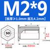 SO-M2M3M4M5M6M8 Remache Hexagonal Galvanizado de Agujero Pasante Placa de Presión Tuerca de Chapa Columna Espárrago de Acero al Carbono
