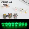 Muñeco de Cabra Agradable y Lobo Feroz Luminoso Estéreo de Dibujos Animados Accesorios para Joyería DIY Adornos Creativos de Escritorio Llavero