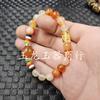 Pulsera de cuentas de ábaco verde seco de jade esmeralda luantong ágata cuentas cielo pulsera jade blanco Hetian de Xinjiang pulsera de jade de múltiples vueltas