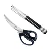 Conjunto de Tesouras Pinça para Churrasco de Aço Inoxidável Tesouras de Cozinha Coreana Tesouras de Cozinha Tesouras Domésticas para Bife Conjunto para Churrasco