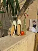 Novas Sapatilhas Buer Laranja Retrô Quadradas Suaves 2026 Novo Modelo Laço Nariz de Porco Salto Grosso Sapatos Baixos Rasos