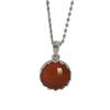 Yilu plata S925 plata esterlina ágata roja del sur personalidad retro Ruyi temperamento aretes colgantes anillo traje de juego de tres piezas