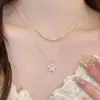 Collar de Estrella de Doble Capa con Perlas Inspirado en el Diseño para Mujer, Sencillo y Versátil, Cadena de Clavícula de Alta Gama, Accesorio de Cuello de Lujo Ligero de Nicho