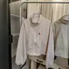 Chaqueta ligera, corta, con cuello alto, para mujer petite, protección solar, nuevo estilo verano 2025, holgada, casual, abrigo exterior con protección solar