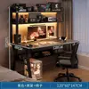 Mesa de computadora con tablero perforado para el hogar, escritorio sencillo, mesa con estantería integrada, mesa de estudio para secundaria, escritorio para dormitorio pequeño