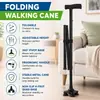 Bastón de Aluminio Telescópico Plegable de Cinco Secciones para Personas Mayores, Bastón Plegable para Senderismo al Aire Libre, Bastón de Viaje para Escalada, Bastón para Caminar al por Mayor