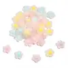 Estrella de Cinco Puntas Corazón Flor de Ciruelo Acrílico Transparente Mate Cuentas Sueltas Accesorios para el Cabello DIY Diadema Accesorios de Cuentas Hechos a Mano Venta al por Mayor