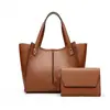 Bolsa Feminina 2026 Novo Estilo Clássico Coreano Cor Sólida Conjunto de Duas Peças Bolsa Feminina Versátil para Todas as Estações Bolsa Tote
