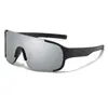 Deportes al Aire Libre Ciclismo Montañismo Esquí Gafas a Prueba de Viento Negro Mate Mercurio Marco Oversize Aspecto Adelgazante Gafas de Motocicleta