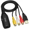 Cable Adaptador HDMI a AV Personalizado de Rango Completo RCA a HDMI para Consolas de Videojuegos y Decodificadores para Conectar a TV