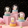 Bola de cristal de Panda de la Marea Nacional, pequeños adornos, mini caricatura linda, mascota, juguete luminoso, regalo para el Día del Graduado del Estudiante